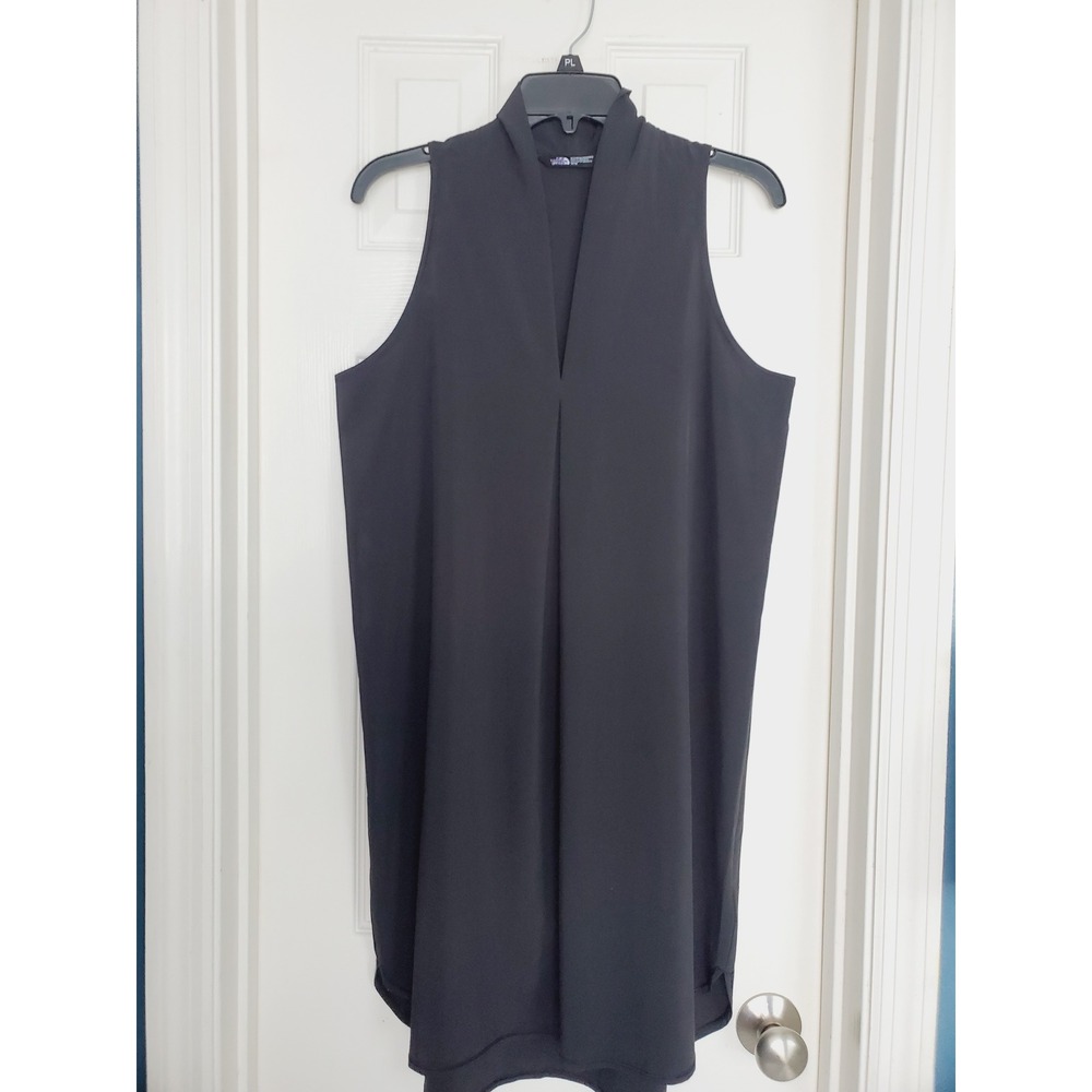The North Face Dress Black Sleeveless V-Neck Shift Mini Athletic Outdoor Med M - Picture 3 of 9
